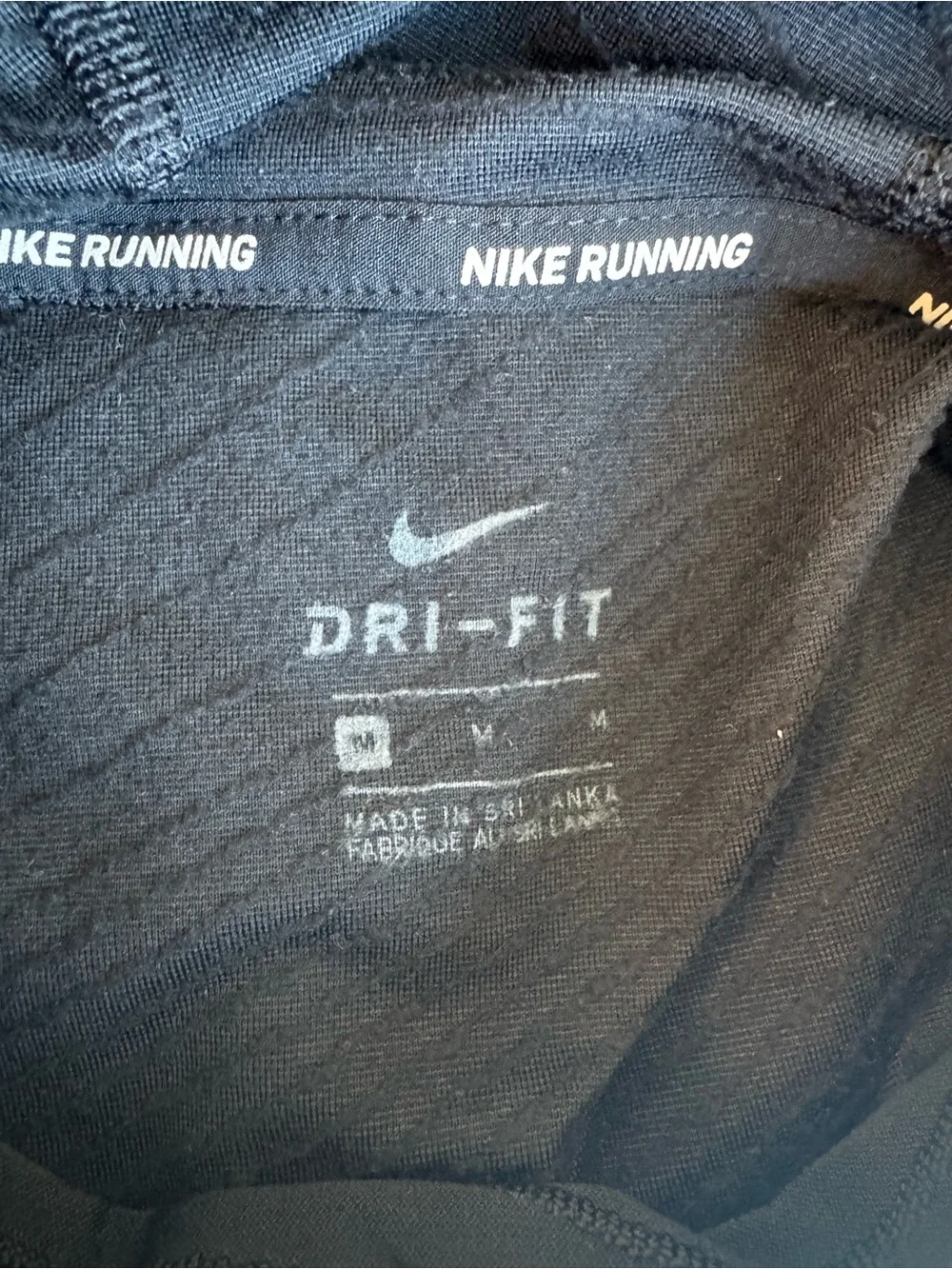 Nike Running - Black Long-Sleeve Hooded Top